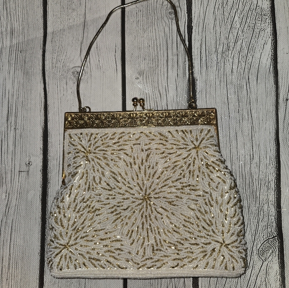 Beautiful Cavanagh Vintage Beaded Purse Hand Made  1960's - Picture 3 of 10